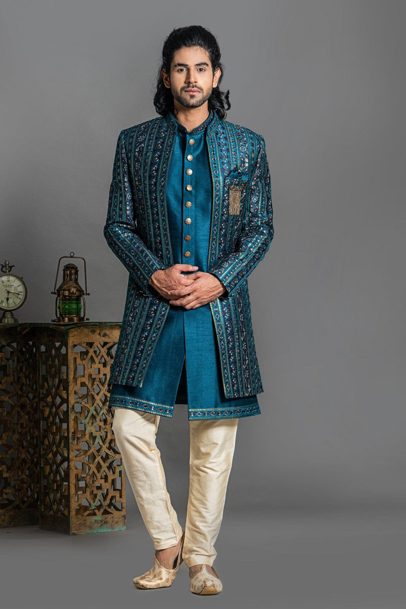 Peacock blue jacket online