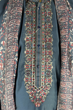 Navy blue kurta set  with embroidered dupatta