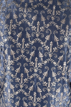 Dark blue kurta set with dupatta and allover work