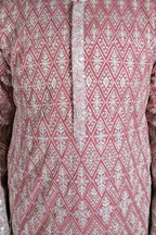 Maroon kurta set with sequin work