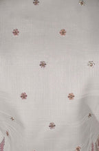 White colour kurta set with thread work and embroidery bundi