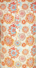 Multicolour kurta with decorative floral and geometric print