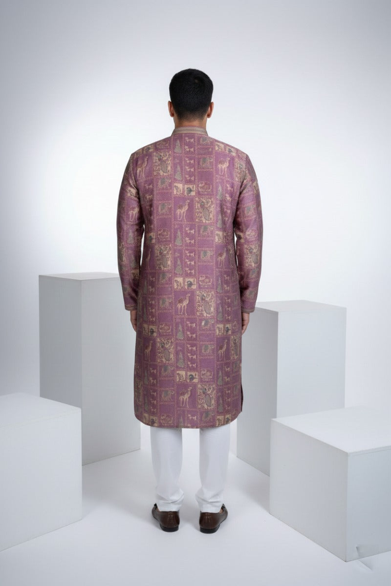 Printed purple kurta top