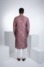 Printed purple kurta top