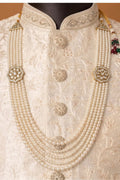 multi strand cream  pearl elegant mala
