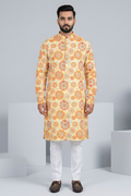 Multicolour kurta with decorative floral and geometric print